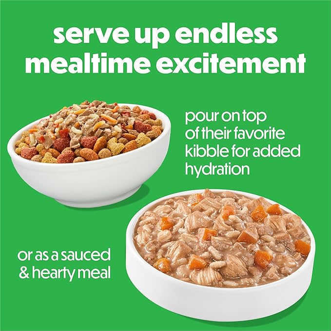 Purina Beneful Freshly Prepared Stews Wet Dog Food Variety Pack with Chicken Dinner or Turkey Dinner - 9.5 oz Carton (Pack of 6)