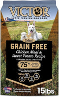 VICTOR Super Premium Dog Food – Grain Free Chicken Meal & Sweet Potato – 33% Protein, 16% Fat – Dry Dog Food for Dogs of All Life Stages – High Protein Kibble for All Normally Active Dogs, 15 lb