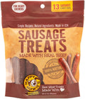 Happy Howie's Sausage Treats - Healthy Dog Treats, Flavorful Slow Cooked Beef, Natural Ingredients, Chewy Dog Treats, Hormone Free - Beef, (Pack of 1)