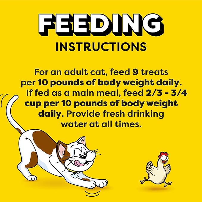 Temptations Jumbo Stuffed Cat Treats, Crunchy and Soft Cat Treats, Tasty Chicken Flavor, 5.3 oz. Pouch (Pack of 10)