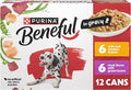 Purina Beneful with Real Chicken or Steak Flavor in Gravy Wet Dog Food Variety Pack - 5.5 oz. (Pack of 12)
