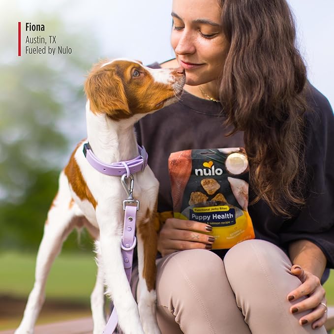 Nulo Functional Jerky Bites Puppy Health Chicken & Salmon Dog Treats 5 OZ Bag