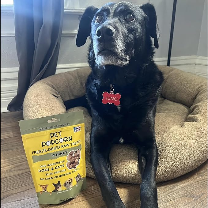 Freeze-Dried Raw Treats - Turkey Breast - 2.5oz Bag, Dog & Cat Snacks, Single Ingredient, Natural, Pet Food Topper, Protein‑Packed Meat