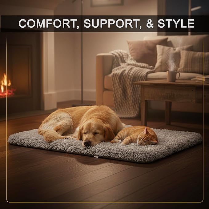 Dog Bed, pet beds (Large) - Premium Quality, Dog Bed, Washable & Portable, Multiple Sizes, Stylish Design, Removable Cover, Size Large(29.53 X 19.69 X 3.14) inch