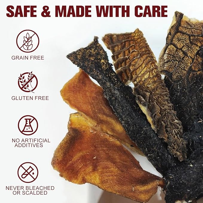 Green Beef Tripe for Dogs - Grass-Fed & Free-Range Dog Snacks, Air Dried Natural Dog Snacks High Protein for Puppies Adults Seniors