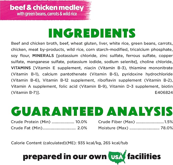 Beneful Purina Dog Food Freshly Prepared Meals Beef and Chicken Medley with Green Beans, Carrots and Wild Rice - (Pack of 16) 10 oz. Tubs