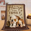 Bulldog Blanket English Bulldog Throw Blankets Fleece Flannel Blanket Plush Lightweight Bedding Dog Stuff Gifts for Girls Women Boys Teens Kids for Couch Sofa Bed Decor 50"X40"