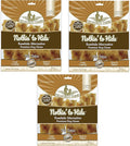 Fieldcrest Farms Nothin to Hide Flip Chips Dog Chews - All Natural Rawhide Alternative Treats for Dogs, Chicken, Beef or Peanut Butter Flavor Snack for All Breed Dogs - 3 Pack (Peanut Butter)