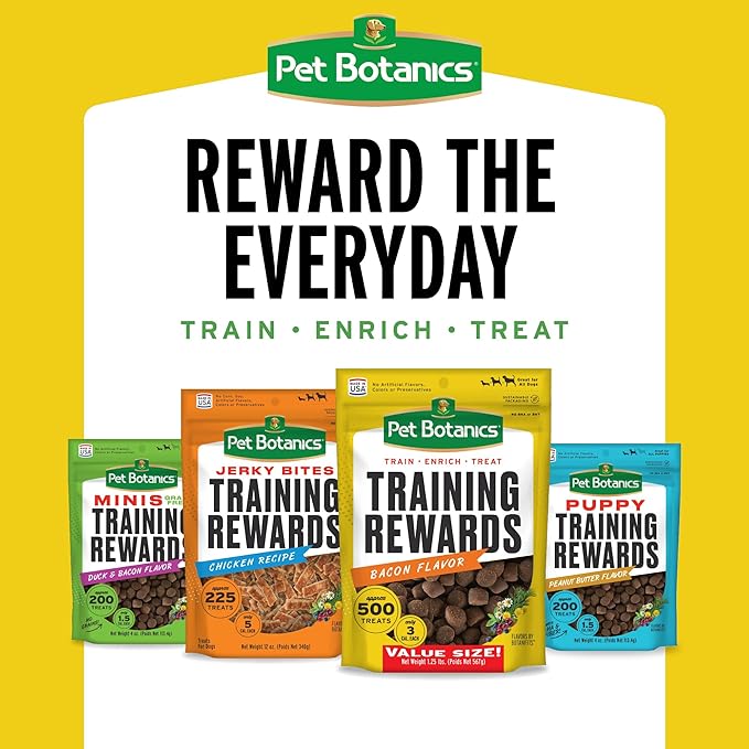 Pet Botanics 12 oz. Pouch Omega Plus, Soft & Chewy, Salmon Flavor, with 500 Treats Per Bag, The Choice of Top Trainers