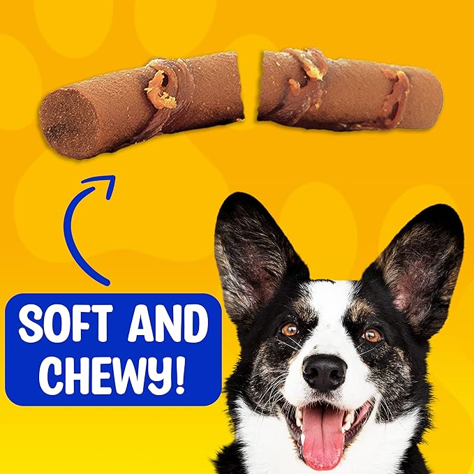 Paw & Pantry 5" Soft & Chewy USA-Chicken Wrapped Sticks for Dogs - Pack of 8 Rawhide Free Chicken Dog Treats - Grain-Free & Highly Digestible Chicken Wrapped Dog Treats - Great Savory Flavor