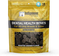 Indigenous Pet Dental Health Bones Regular – Chicken (17 Ounce) | Grain-Free Dog Chews with Prebiotics & Omegas | Freshens Breath, Supports Digestive, Skin & Coat Health |