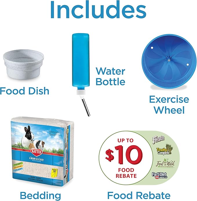 Kaytee My First Home Starter Kit Habitat for Pet Hamsters or Gerbils