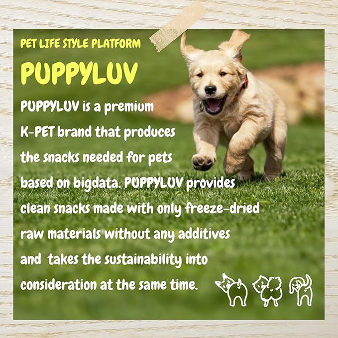 Puppyluv Capelin Treats for Dogs & Cats – Freeze-Dried Whole Fish, High Protein, Omega 3/6/9, Healthy Skin & Coat, Grain-Free, Natural Training Treats, 2.6oz x 3p