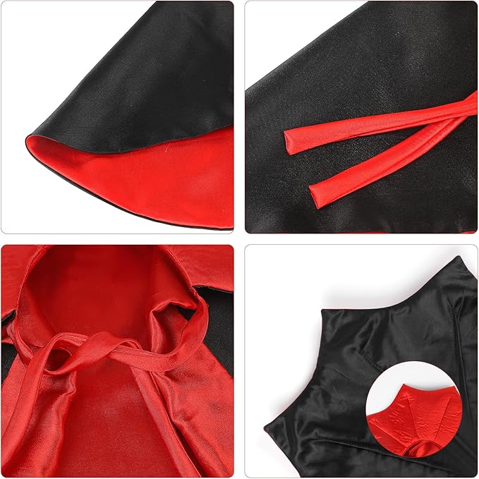 FOIMAS Dog Cat Halloween Costume,Vampire Devil Cape Cloak Pet Costume for Cats Dogs Halloween Costume Party Supply