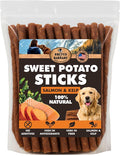 Sweet Potato Dog Treats - Grain Free, Salmon & Kelp Crunchy Sticks - Great Tasting, Promotes Positive Dog Gut Health with Natural Anti-Diarrhea Properties, No Preservatives Added (2lb Bag)