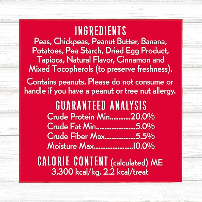 Charlee Bear Crunchy Dog Training Treats, Low Calorie (3 Kcal), Grain Free Natural Mini Dog Treats for Puppies, Small, Medium & Large Dogs, USA Made, Healthy Peanut Butter-Banana Flavor 8oz (4-Pack)