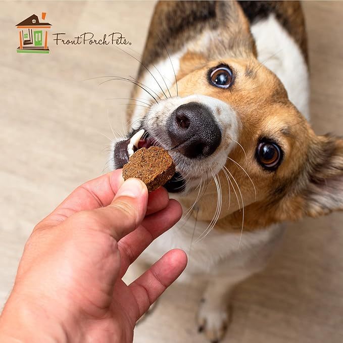 Front Porch Pets Sam's Yams Daily's Strawberry Banana Recipe Sweet Potato Dog Treats, Healthy Dog Snacks for All Breed Sizes, 7 Ounce