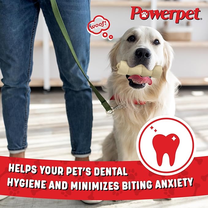 Powerpet Treats Beef Cheek Rolls for Dogs - Promotes Dental Hygiene - 100% Natural & Highly Digestible - High Protein, Low Fat Breeds - No Rawhide - Healthy Chew Treats - 5 Rolls