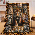 Tiger Throw Blanket Tiger Stuff Gifts for Kids Girls Boys Adults Women Men Soft Cozy Warm Plush Fluffy Fuzzy Fleece Blanket Decor 40''X50''