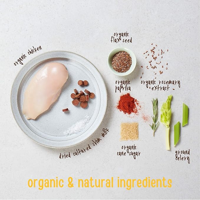 Full Moon USDA Organic Chicken Training Treats Healthy All Natural Dog Treats Human Grade 175-Treats 6 Ounce,(Pack of 2)