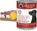 Dave's Pet Food Kidney Care Dog Food (Tuna Pate), NEW Recipe! Wet Renal Dog Food, Low Phosphorus, Renal Kidney Support, Vet Formulated, 13 oz, (12 Pack)