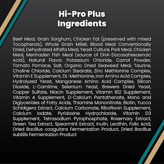 VICTOR Super Premium Dog Food – Hi-Pro Plus Dry Kibble – High Protein Dog Food with 30% Protein – Beef, Chicken, Pork, Fish Meals, Gluten Free - for High Energy and Active Dogs & Puppies, 40lbs