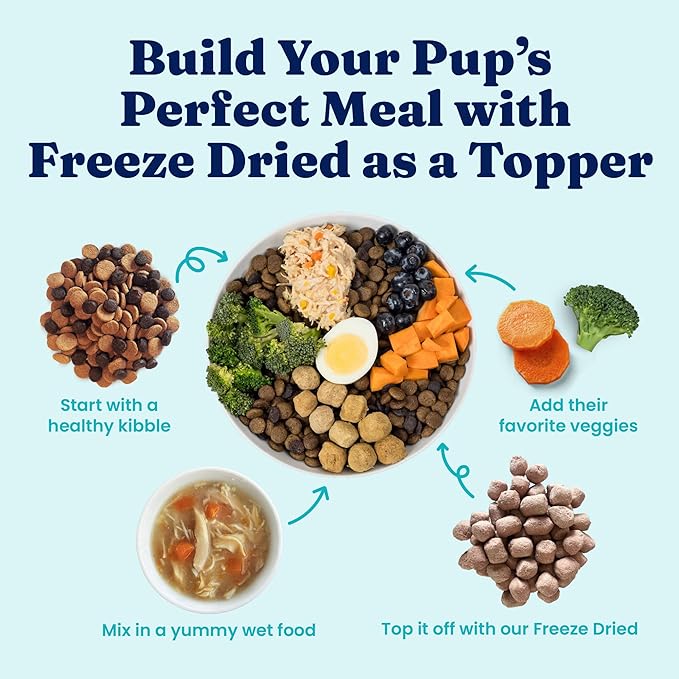 Solid Gold Freeze Dried Dog Food - W/Real Beef, Pumpkin & Superfoods - Freeze Dried Raw Dog Food Toppers for Picky Eaters to Serve as a Nutrient-Dense Meal Topper or High Protein Treats - 5.5oz
