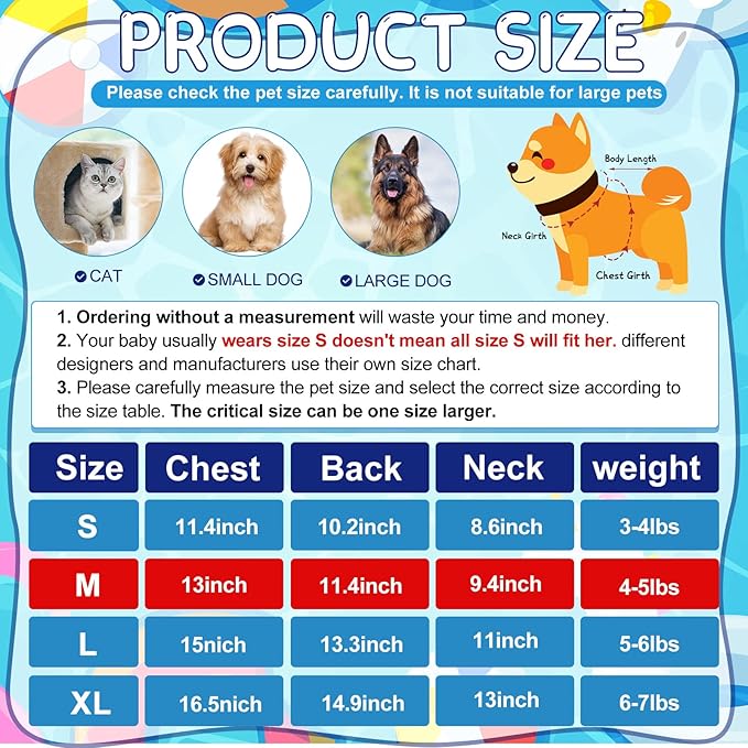 Frienda 6 pcs Dog Dresses Girls Dog Clothes Floral Cute Princess Bowknot Puppy Dresses Pet Cat Clothes Skirts Rosette Summer Outfits Apparel for Chihuahua Yorkies Female Small Cat Pets Kitten(M)