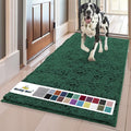 Muddy Mat® | Super Absorbent Door Mat Indoor, Microfiber Quick Dry Chenille Entryway Rug, Non-Slip Front Door Mat, Indoor Mats for Entryway, Machine Washable Pet Rug, Dark Green XL 59"X35"