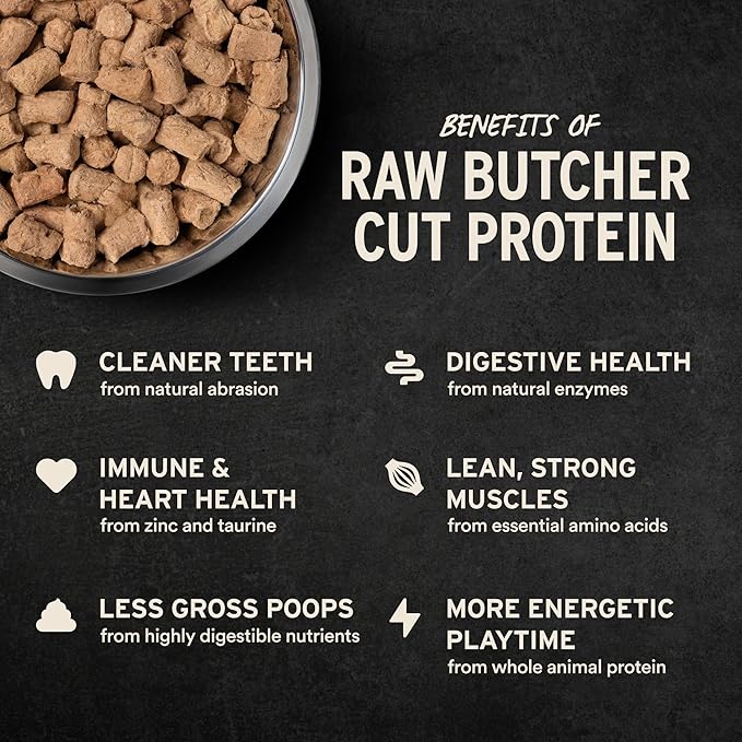 Vital Essentials Freeze Dried Dog Food, Raw Beef Soft Nibs | Complete Meal or Topper | 98% Beef, Organs & Bone | Limited Ingredient, High Protein, Grain Free Dry Dog Food | 14 oz Bag
