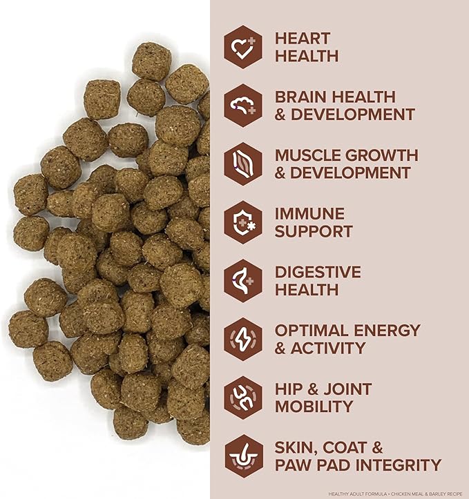 ENTRUST Adult Dog Food | Real Chicken & Barley, Enriched with Super Foods, Antioxidants and Probiotics | No Wheat or Soy | 35 Pound Bag