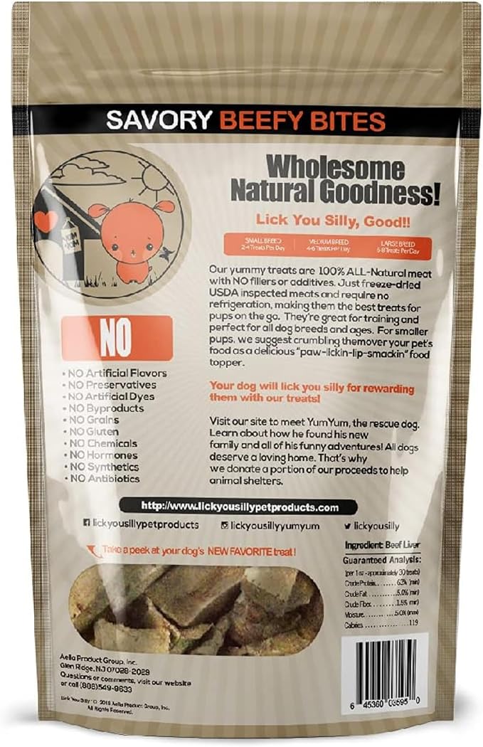 Freeze-Dried Beef Liver Dog Treats | High-Protein Training Snacks for Dogs & Puppies | Grain-Free Pet Treats for Small, Medium, & Large Breeds | Made in The USA