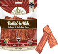 Fieldcrest Farms Nothin to Hide Flip Chips Dog Chews - Natural Rawhide Alternative Treats for Dogs, Collagen Based Snack for Moderate Chewers Up to 35lbs, Beef Bully Flavor -1 Pack (8 Chips)
