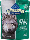 Blue Buffalo Wilderness Wild Cuts Trail Toppers Chunky Bites In Hearty Gravy - Duck - 3 Oz