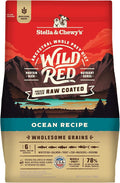 Stella & Chewy's Wild Red Dry Dog Food Raw Coated High Protein Wholesome Grains Ocean Recipe, 3.5 lb. Bag