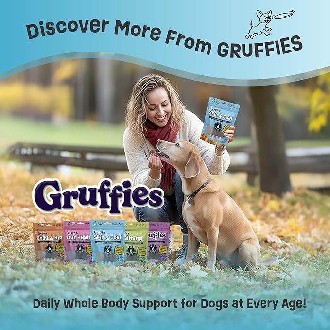 Skin & Coat Organic Dog Treats – Peanut Butter - Itchy & Dry Skin Relief for Dogs - Allergy Support - Flaxseed & Kelp for Omega 3 - Vet Approved, Made in Canada, Non-GMO - 6 oz (Pack of 1)