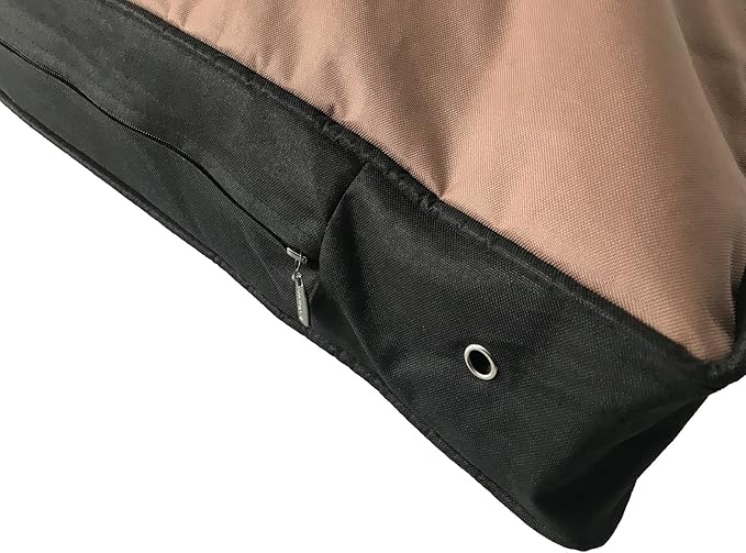 Durable Comfort Micro-Cushion Memory Foam Pet Dog Pillow Bed with Waterproof Liner + External Waterproof Oxford Fabric Cover for S,M,L Dogs- Complete Set (48x30 inches, Brown Color)