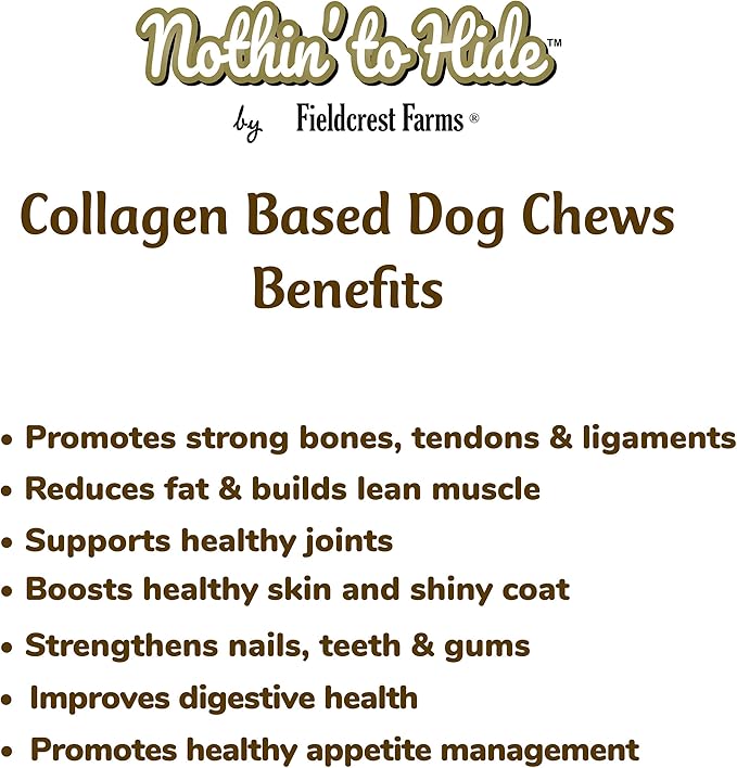 Fieldcrest Farms Nothing to Hide Natural Rawhide Alternative Small Twist Stix for Dogs - (10 Sticks) All Natural Easily Digestible Chews for All Breed Dogs - Great for Dental Health (Pack of 2)