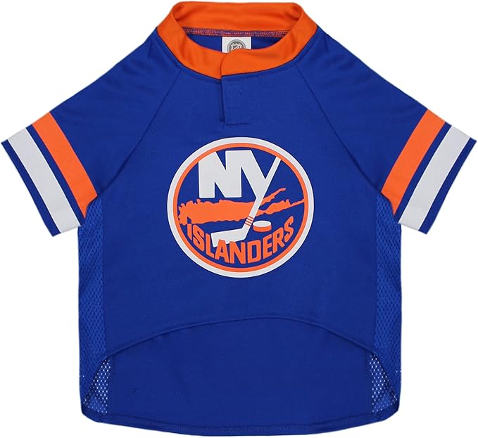 Pets First NHL New York Islanders Jersey for Dogs & Cats, Small. - Let Your Pet be a Real NHL Fan!