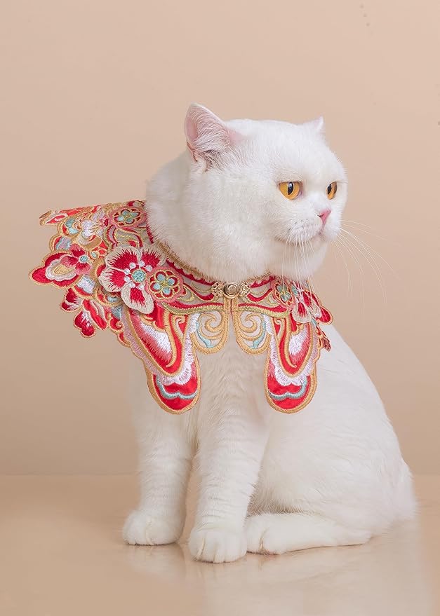 Leo Kitty Chinese-Style Classic Lion Pet Costume for Cats & Small Dogs — Festive New Year & Christmas Outfit, Cute & Joyful, Top Choice for a Unique Look