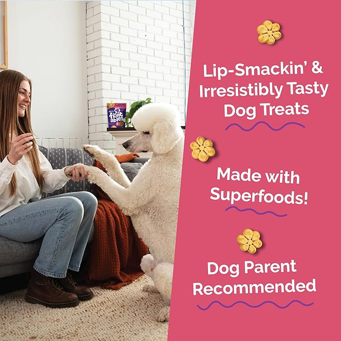Fruitables Baked Pumpkin Dog Treats – Healthy Low-Calorie, Wheat-Free, Corn-Free, Soy-Free – Sweet Potato Training Treats for Dogs, 7 oz (10 Pack)