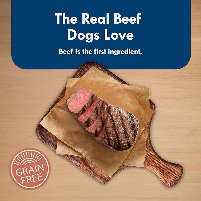 Blue Buffalo Delights Small Breed Natural Wet Dog Food, Prime Rib Flavor in Gravy, 3.5-oz Cups, 12 Count