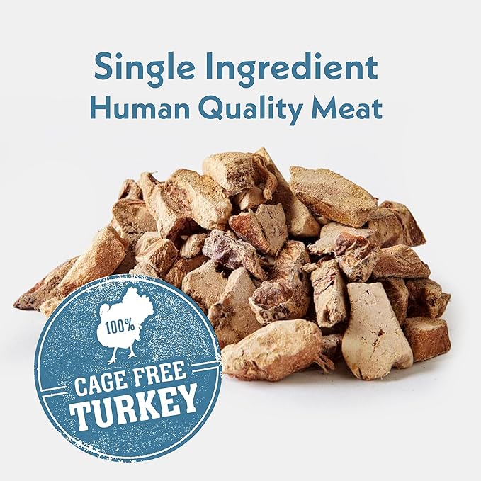 Fresh Is Best Turkey Liver Fillets Freeze Dried Dog Treats – Raw Freeze Dried Treats for Dogs & Cats in Resealable Zipper Bag – High-Protein Single Ingredient – Made in The USA