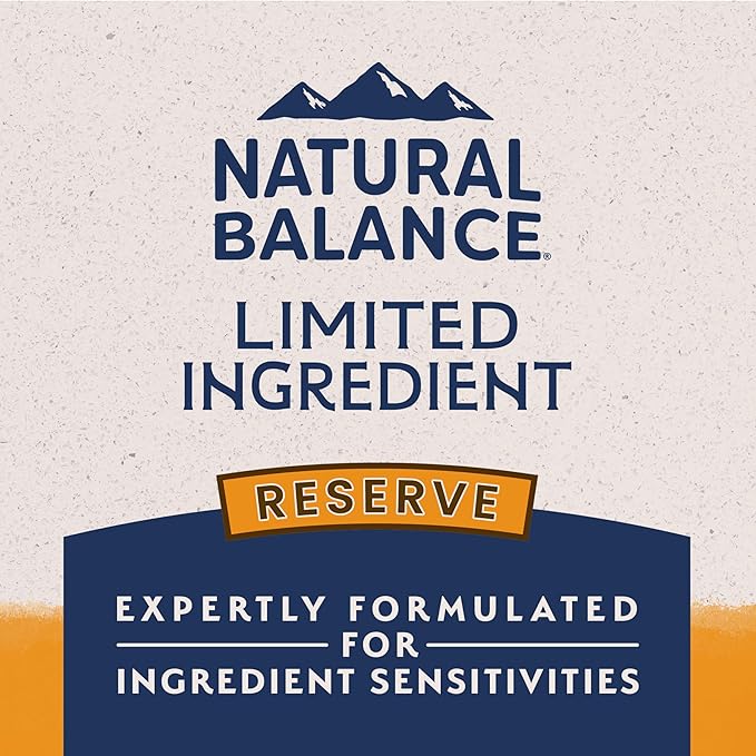 Natural Balance Limited Ingredient Adult Grain-Free Dry Dog Food, Reserve Duck & Potato Recipe, 12 Pound (Pack of 1)