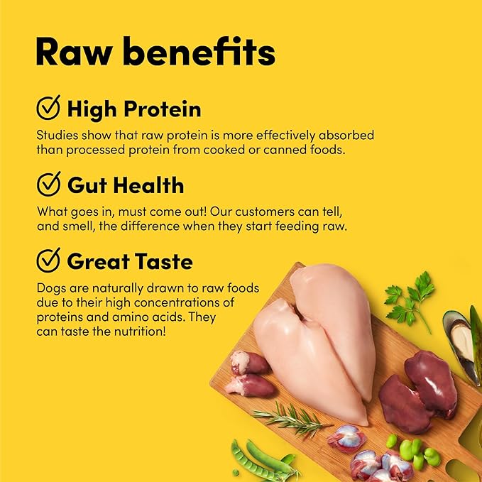 Raw Freeze Dried Dog Food RawMix50 Premium Cage-Free Chicken Recipe, Protein Rich, Includes Kibble, Non-GMO, No Wheat or Corn, 12 oz