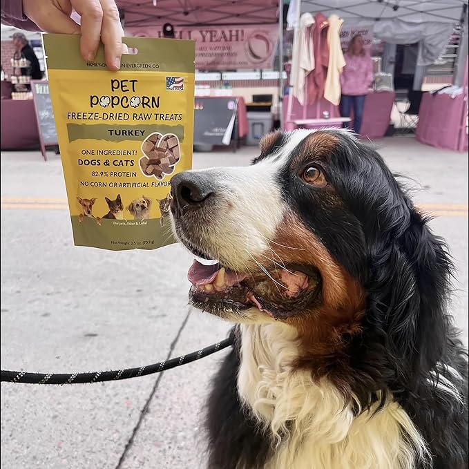 Freeze-Dried Raw Treats - Turkey Breast - 2.5oz Bag, Dog & Cat Snacks, Single Ingredient, Natural, Pet Food Topper, Protein‑Packed Meat