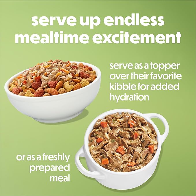 Purina Beneful Freshly Prepared Meals Roasted Chicken Recipe With Brown Rice, Carrots and Spinach Wet Dog Food - (Pack of 8) 10 oz. Tubs