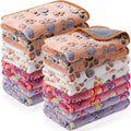 Tudomro 8 Pcs Guinea Pig Blankets Washable Small Pet Fleece Bedding Cage Liners Double Sided Pet Reusable Sleep Mat Pad Cover for Ferret Chinchilla Furniture Protection(Paw,12 x 12 Inch)