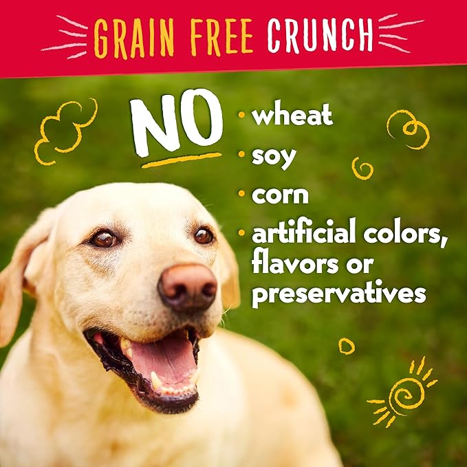 Charlee Bear Crunchy Dog Training Treats, Low Calorie (3 Kcal), Grain Free Natural Mini Dog Treats for Puppies, Small, Medium & Large Dogs, USA Made, Healthy 2 Flavor Variety Pack 8oz (4-Pack)