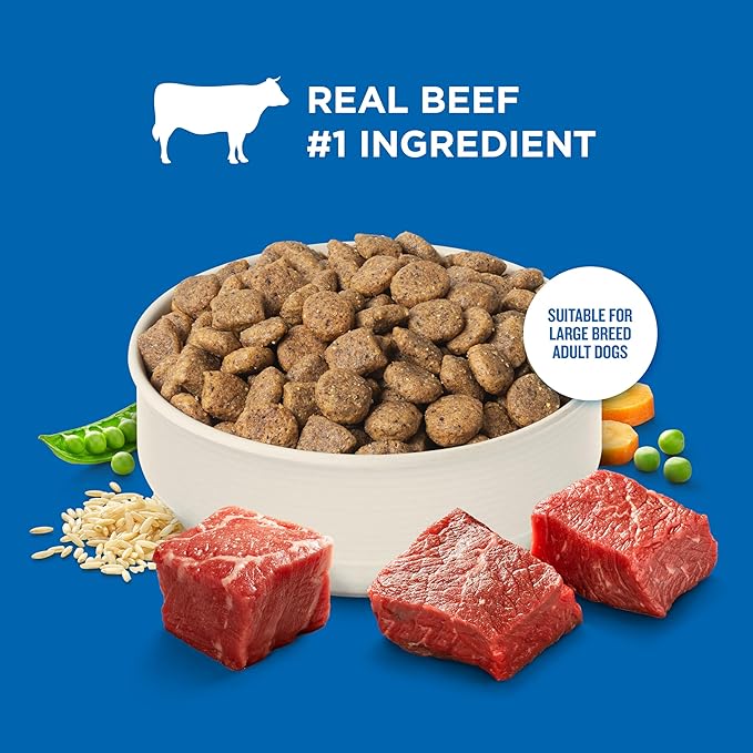 Nutrish Rachael Ray Dry Dog Food Large Breed Real Beef, Pea & Brown Rice Recipe, 30 lb. Bag